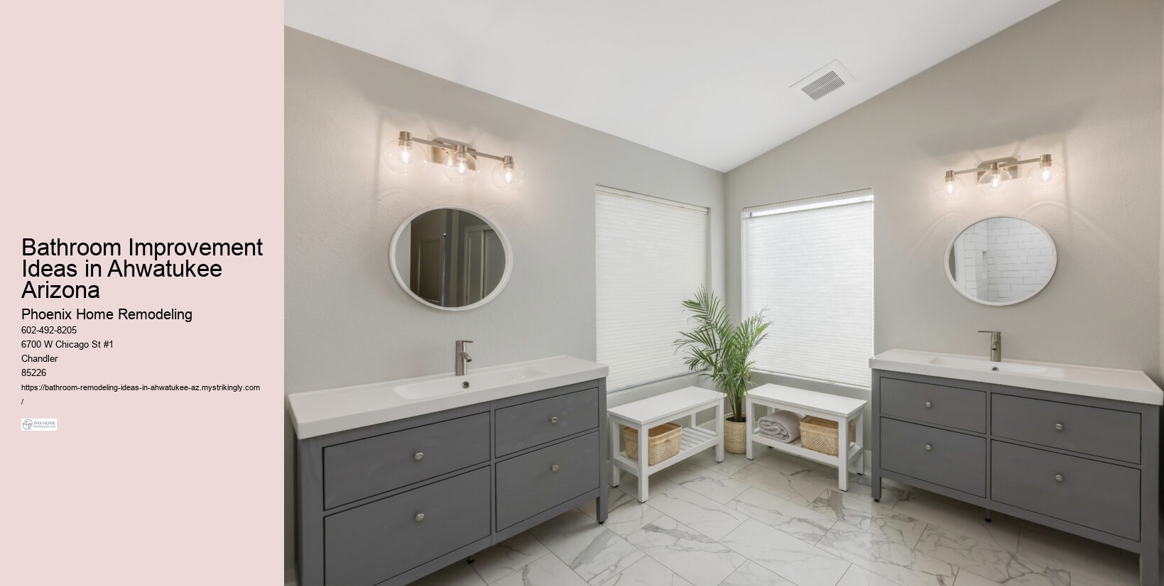 Ahwatukee Arizona Bathroom Remodeling Ideas